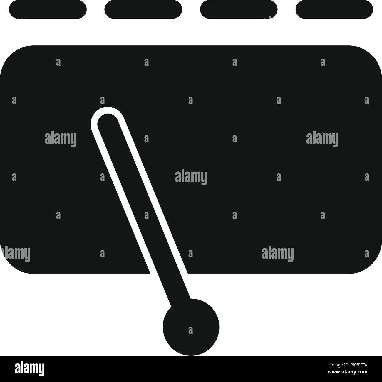 Symbol für saubere Windschutzscheibe einfacher Vektor. Automechanik. Motorrad Stock Vektor
