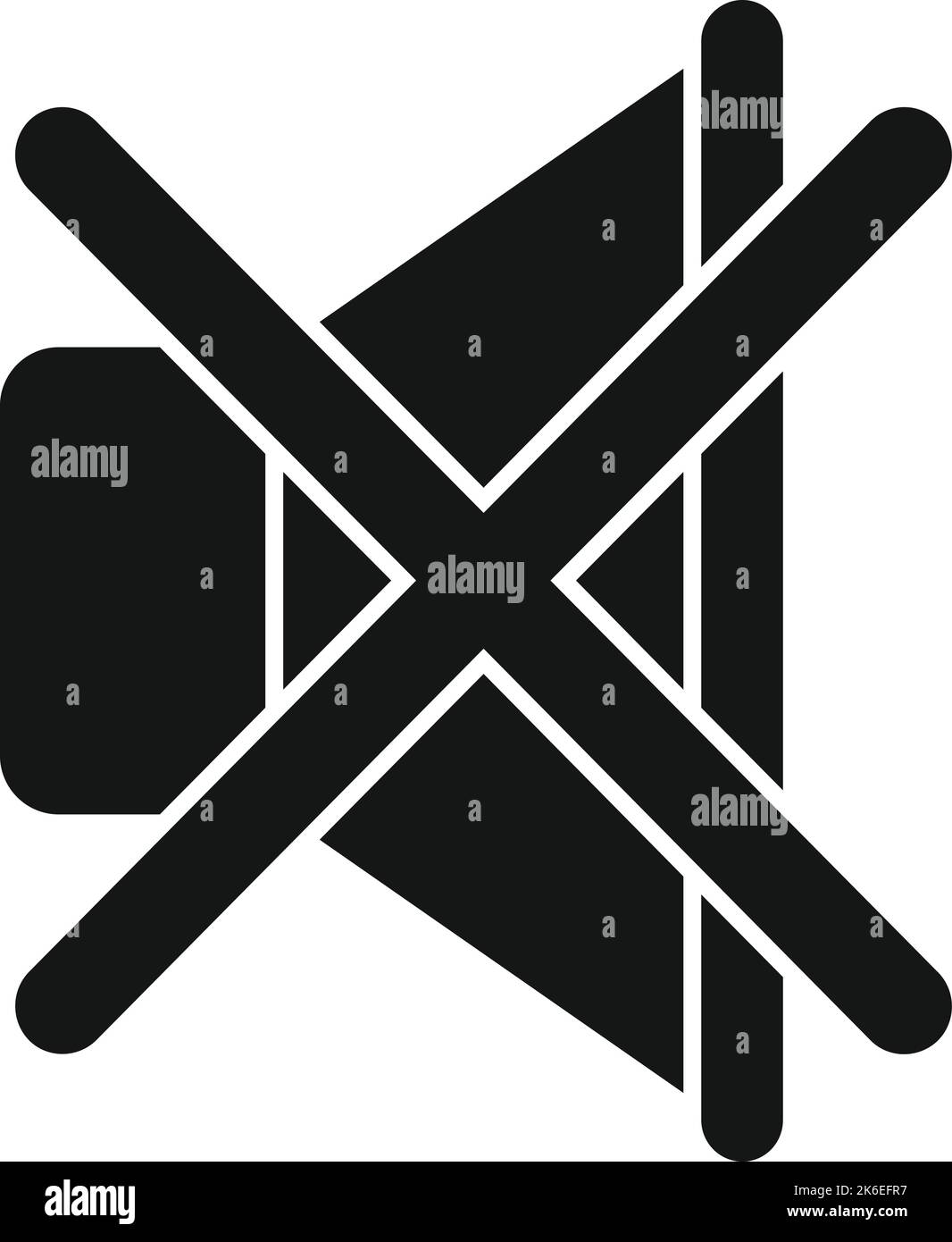 Kein Sound Auto Symbol einfache Vektor. Fahrzeugservice. Kolben reparieren Stock Vektor