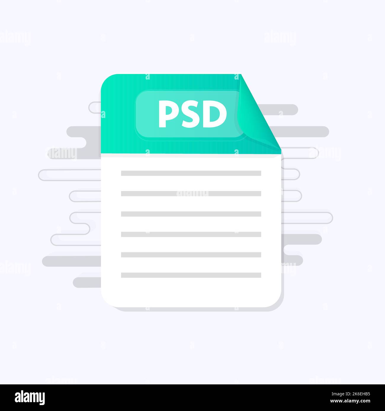 PSD-Dateisymbol. Grafik-Illustration in flachem Design. Vektor-PSD-Symbol Stock Vektor