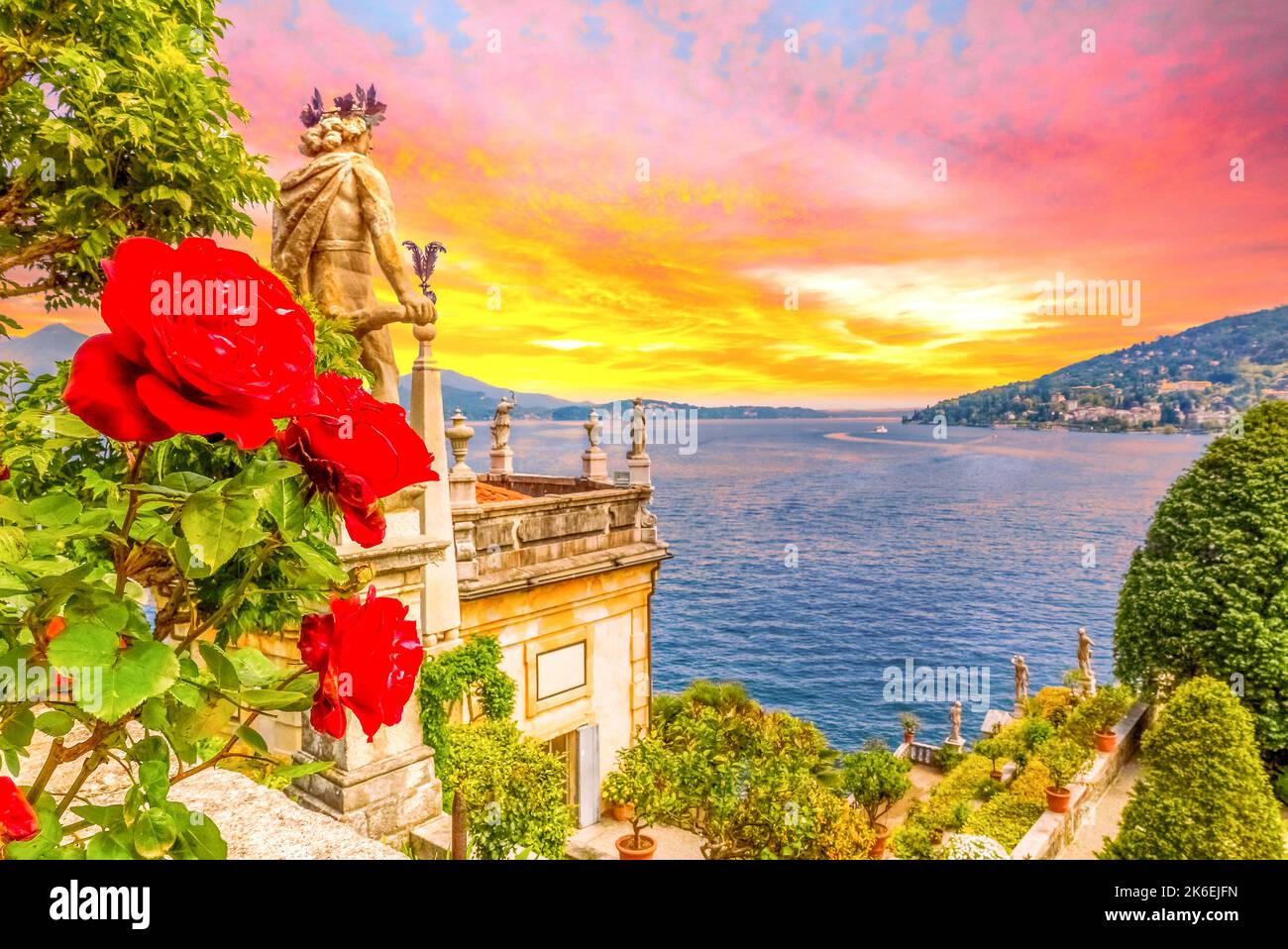 Isola Bella, Lago Maggiore, Italien Stockfoto