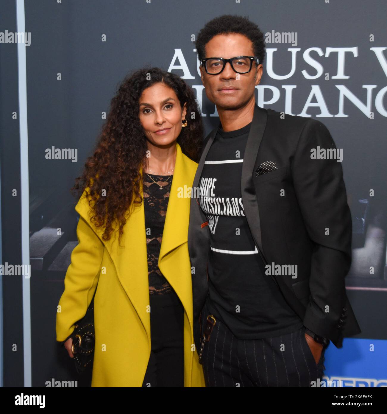 New York, USA. 13. Oktober 2022. Manuela Testolini und Eric Benet nehmen am 13. Oktober 2022 an der Eröffnungsnacht am Broadway im Ethel Barrymore Theater in New York, NY, Teil. (Foto von Efren Landaos/Sipa USA) Quelle: SIPA USA/Alamy Live News Stockfoto