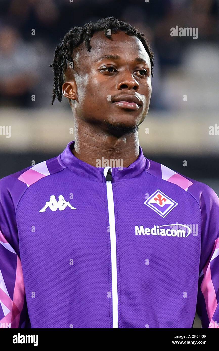 Christian Michael Kouakou Kouame (ACF Fiorentina) beim Fußballspiel der UEFA Conference League ACF Fiorentina gegen Heart of Midlothian FC am 13. Oktober 2022 im Artemio Franchi Stadion in Florenz, Italien (Foto: Lisa Guglielmi/LiveMedia) Stockfoto