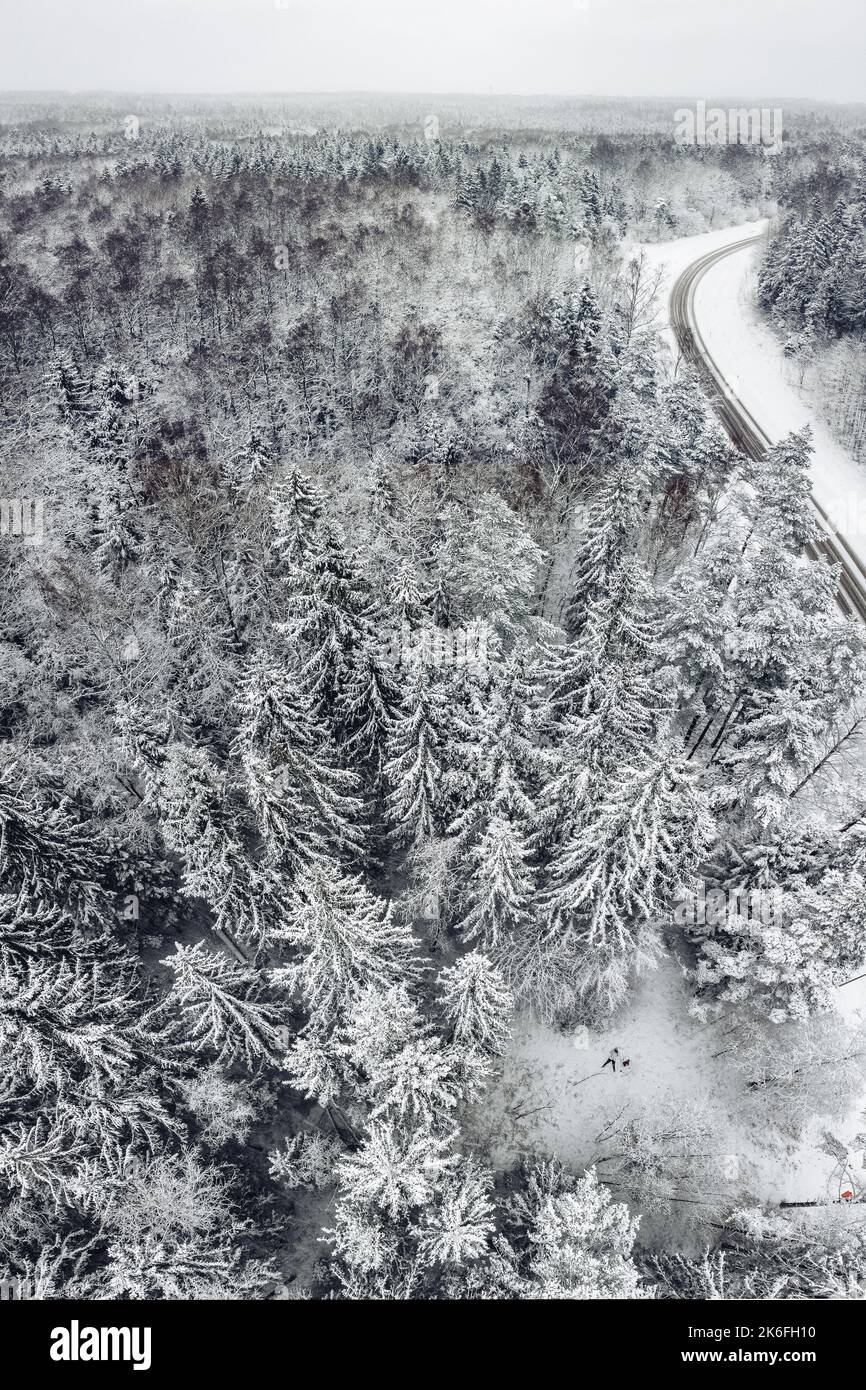 Winter in Viimsi, Estland Stockfoto