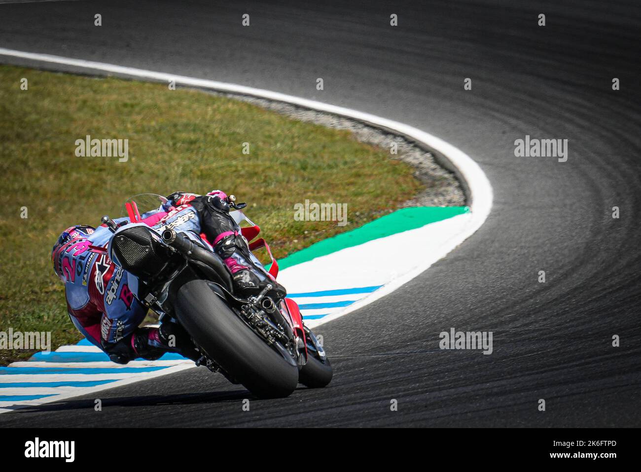 Phillip Island, Australien. 14. Oktober 2022. Freies Training vor dem Animoca Brands Australian Grand Prix der MotoGP auf dem Phillip Island Circuit. 14. Oktober 2022 in Bild: Italien Enea Bastianini Entrenamientos libres previos al Gran Premio de MotoGP de Australia en el Circuito Internacional de Phillip Island. 14 de Octubre de 2022 POOL/ MotoGP.com/Cordon die Pressebilder sind nur für redaktionelle Zwecke bestimmt. Obligatorischer Kredit: © motogp.com Kredit: CORDON PRESS/Alamy Live News Stockfoto