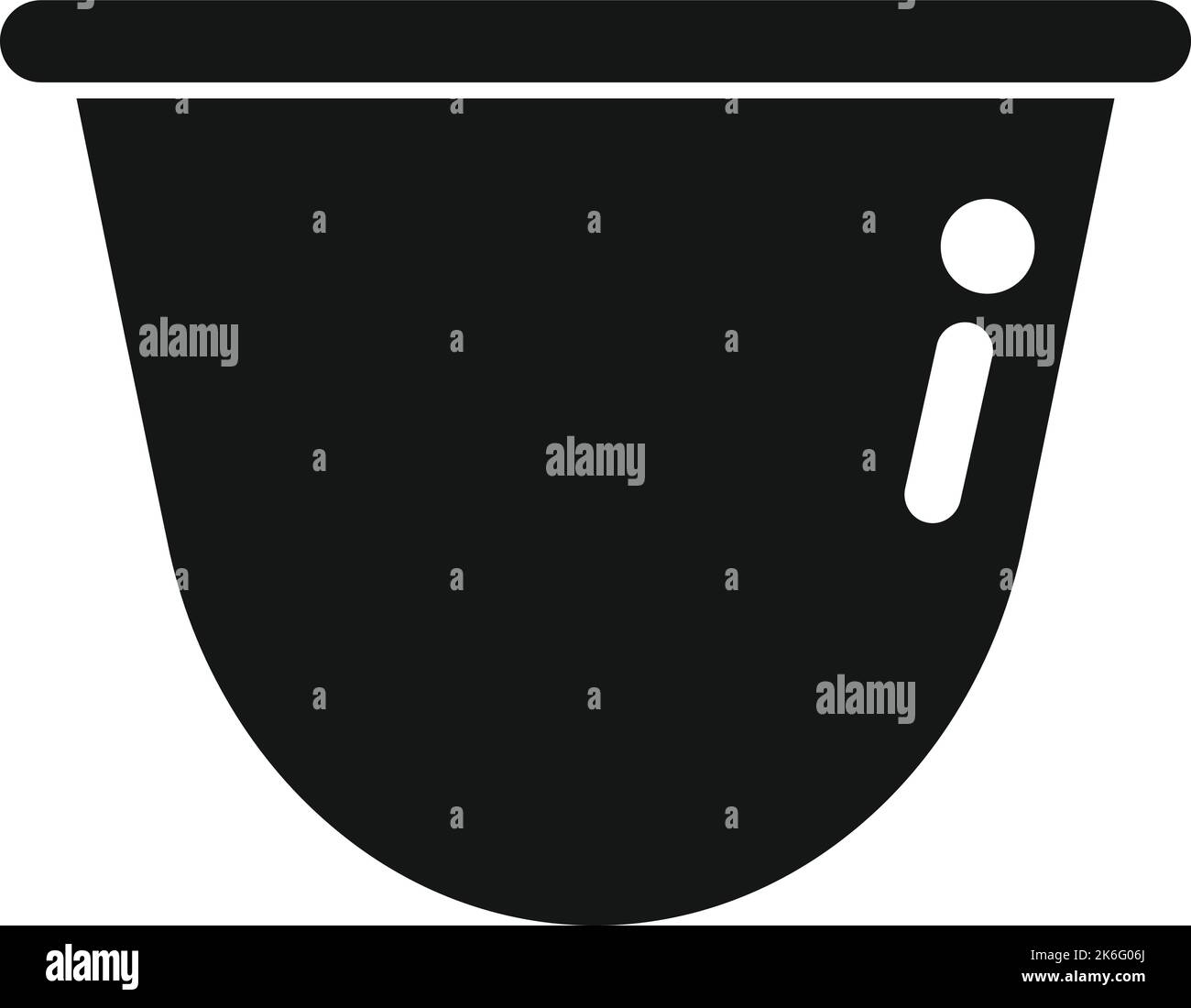 Espresso Kapsel Symbol einfache Vektor. Café. Padtasse Stock Vektor