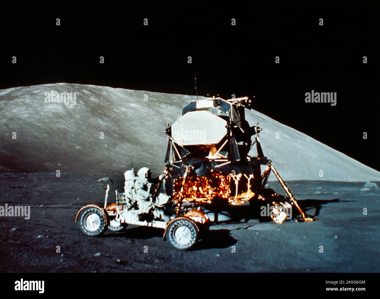 Moon Buggy Apollo 17 Die Letzte Bemannte Mondflugmission 1972 72 Hc 959 Stockfoto