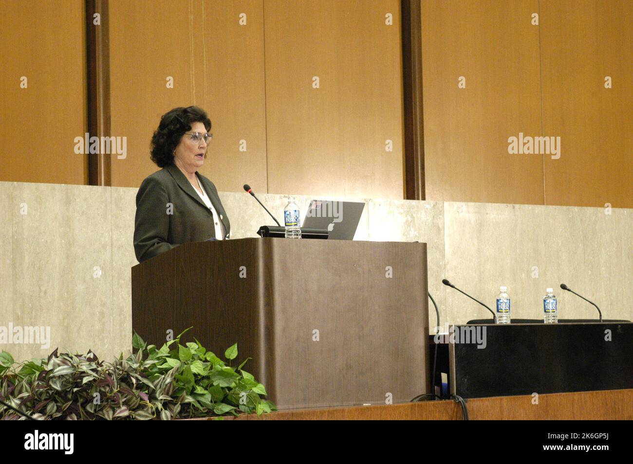 Präsentation, im Loy Henderson Auditorium, über das Mentoring-Programm des öffentlichen Dienstes der Abteilung Stockfoto