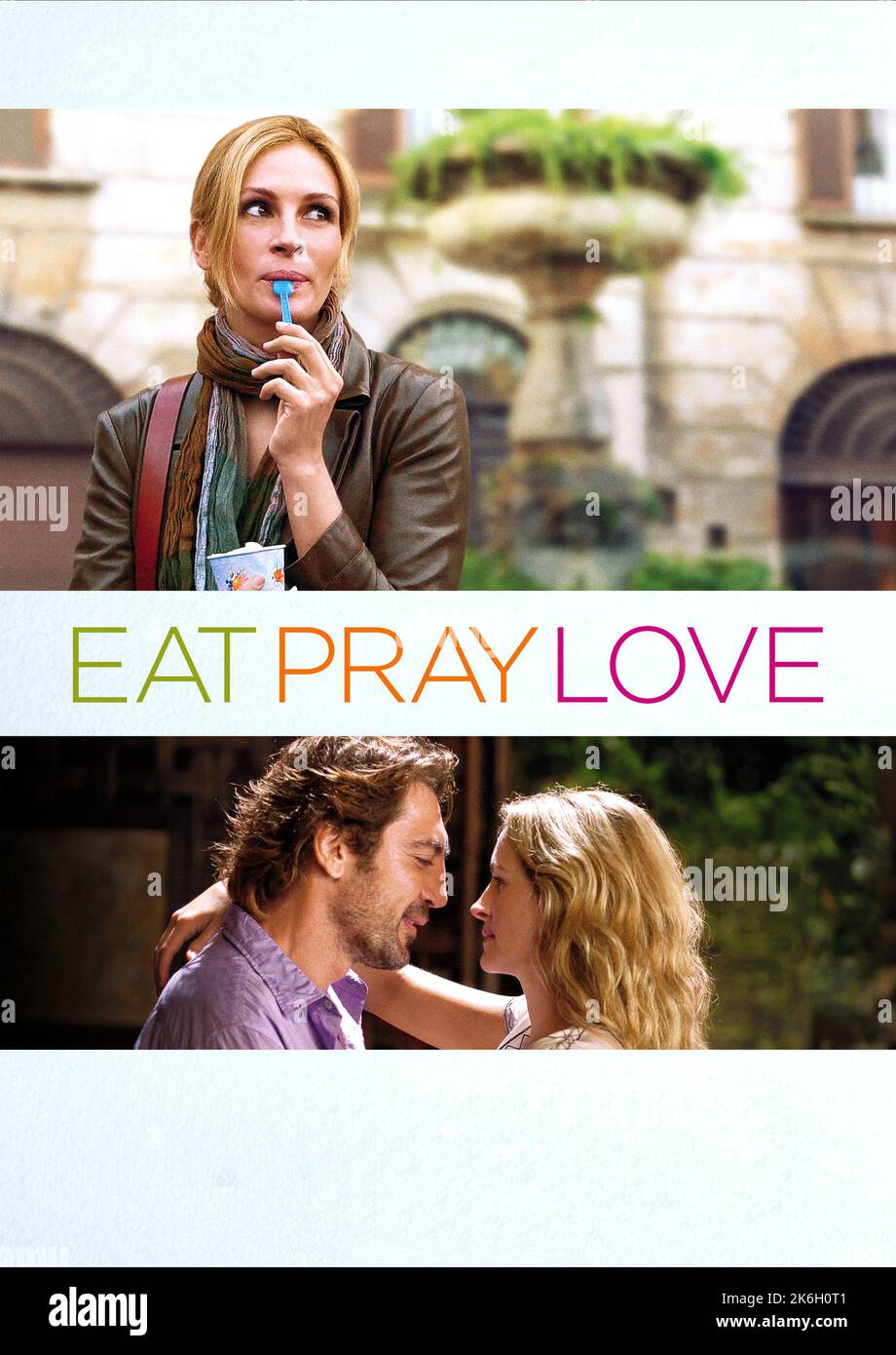 Eat Pray Love Javier Bardem & Julia Roberts Stockfoto