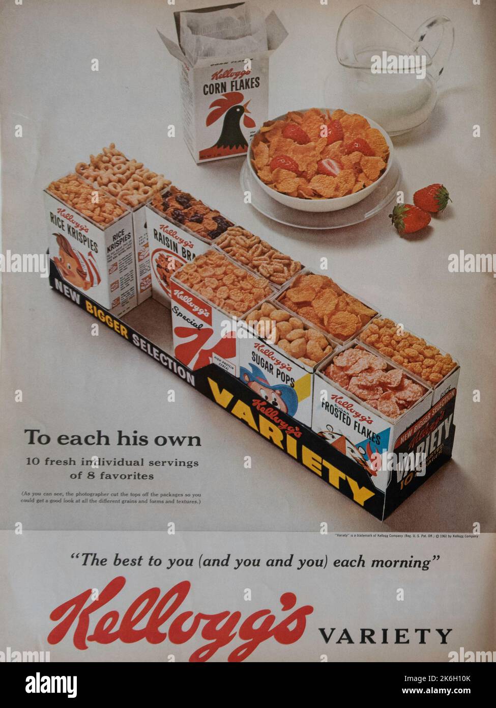 Vintage 2. Juni 1961 „Life“-Magazin-Anzeige, USA Stockfoto