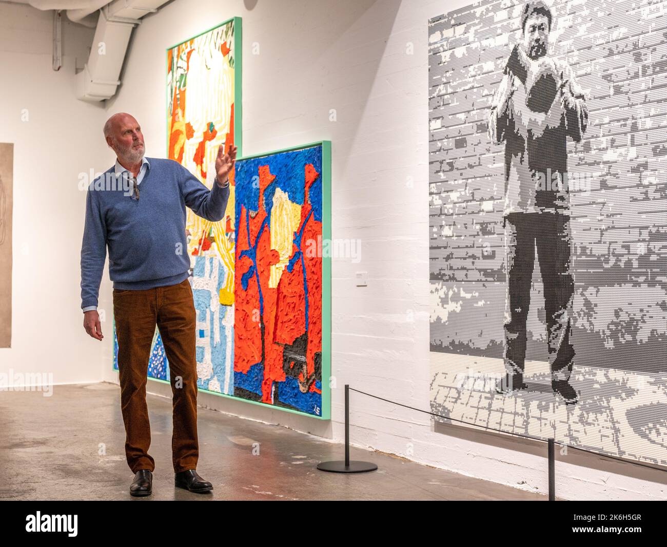 Mikael Ståhl präsentiert Kunst des chinesischen Künstlers Ai Weiwei in der Ståhl Collection in Norrköping, Schweden Stockfoto
