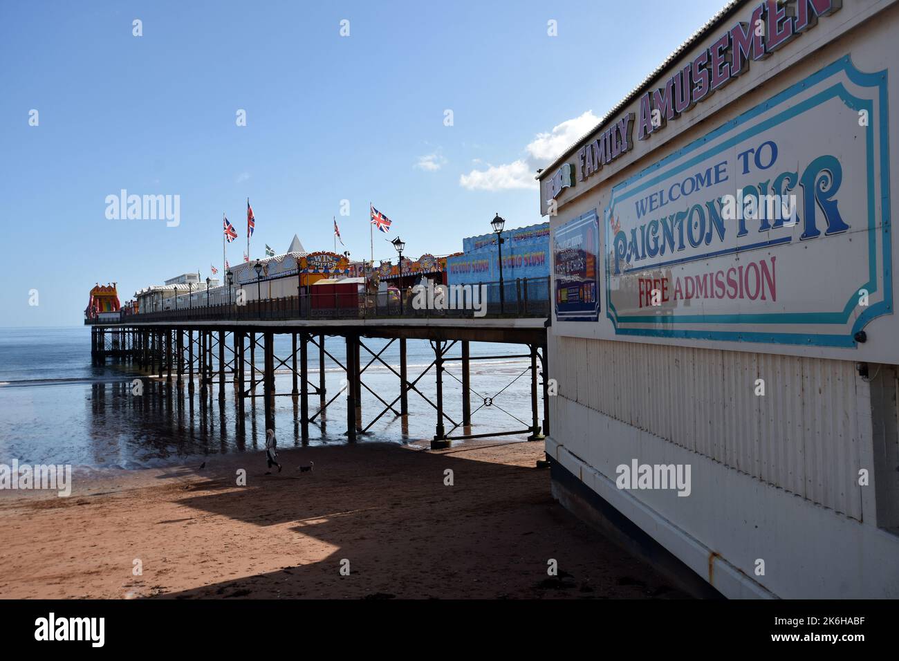 Der Pier in Paignton Devon UK Stockfoto