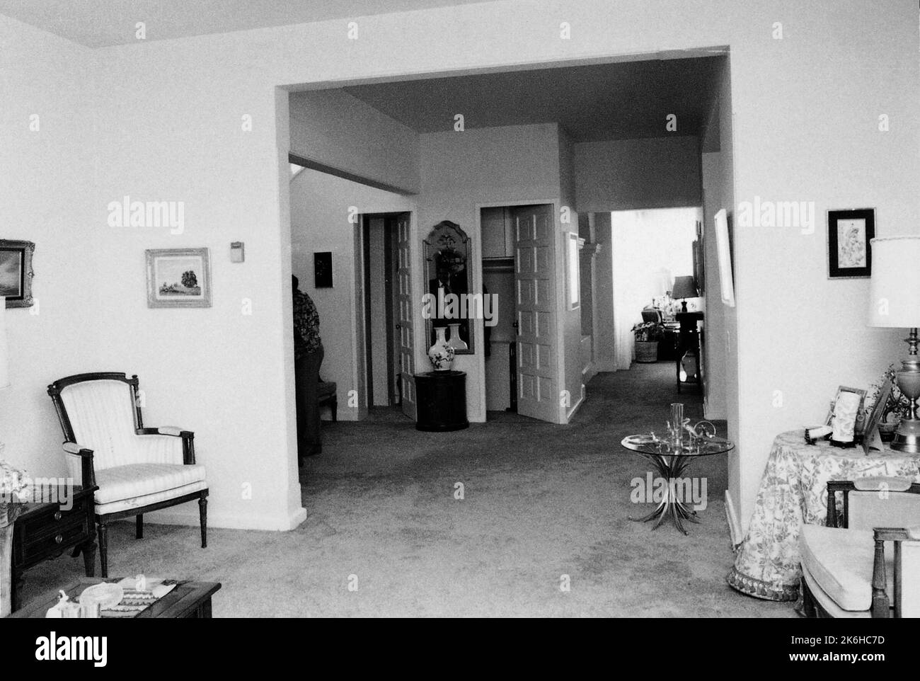 Mexico City - Executive Level Position Residence - 1979, Vereinigte Staaten Fotos im Zusammenhang mit Botschaften, Konsulaten und anderen Überseegebäuden Stockfoto