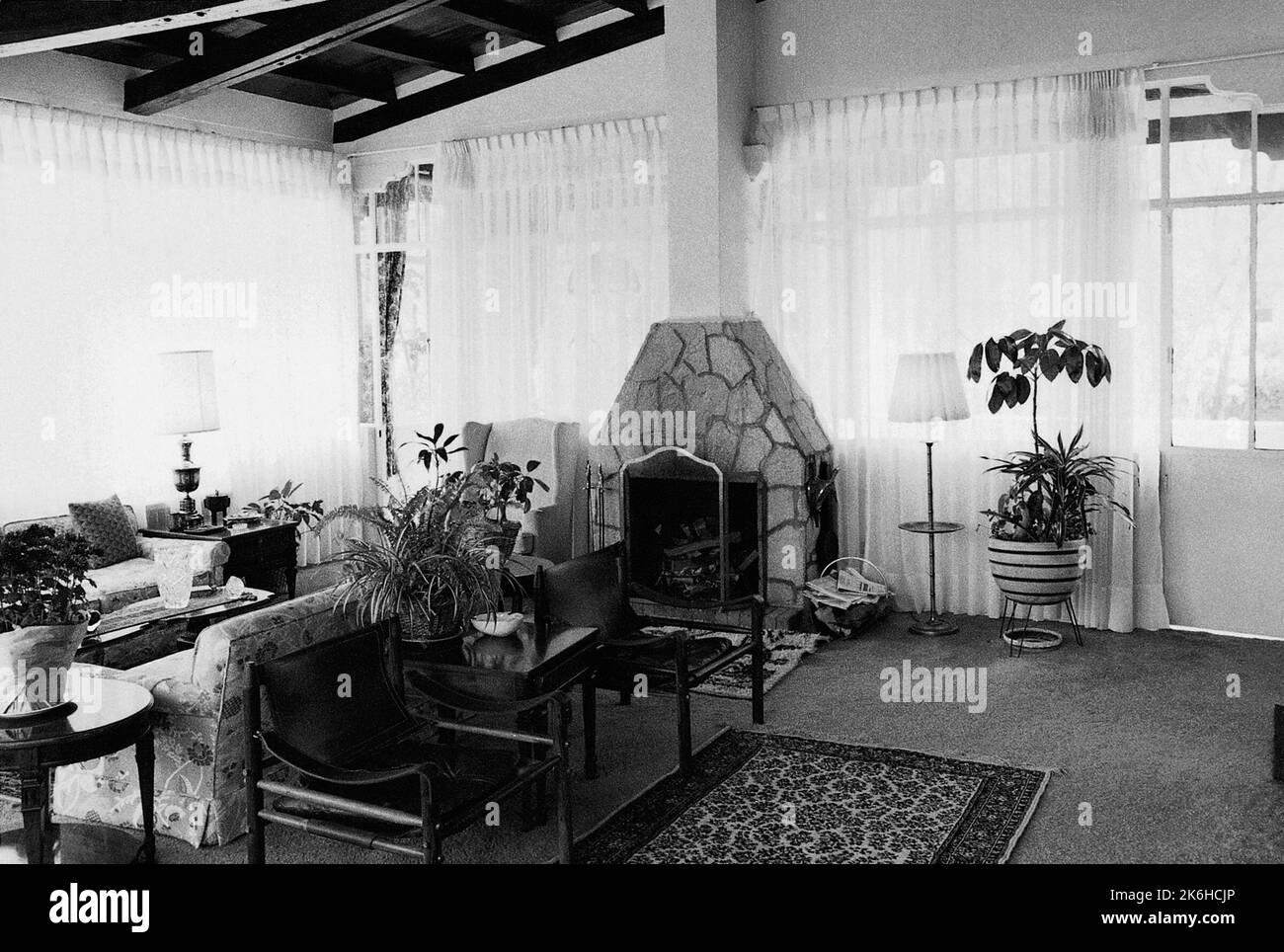 Mexico City - Executive Level Position Residence - 1979, Vereinigte Staaten Fotos im Zusammenhang mit Botschaften, Konsulaten und anderen Überseegebäuden Stockfoto