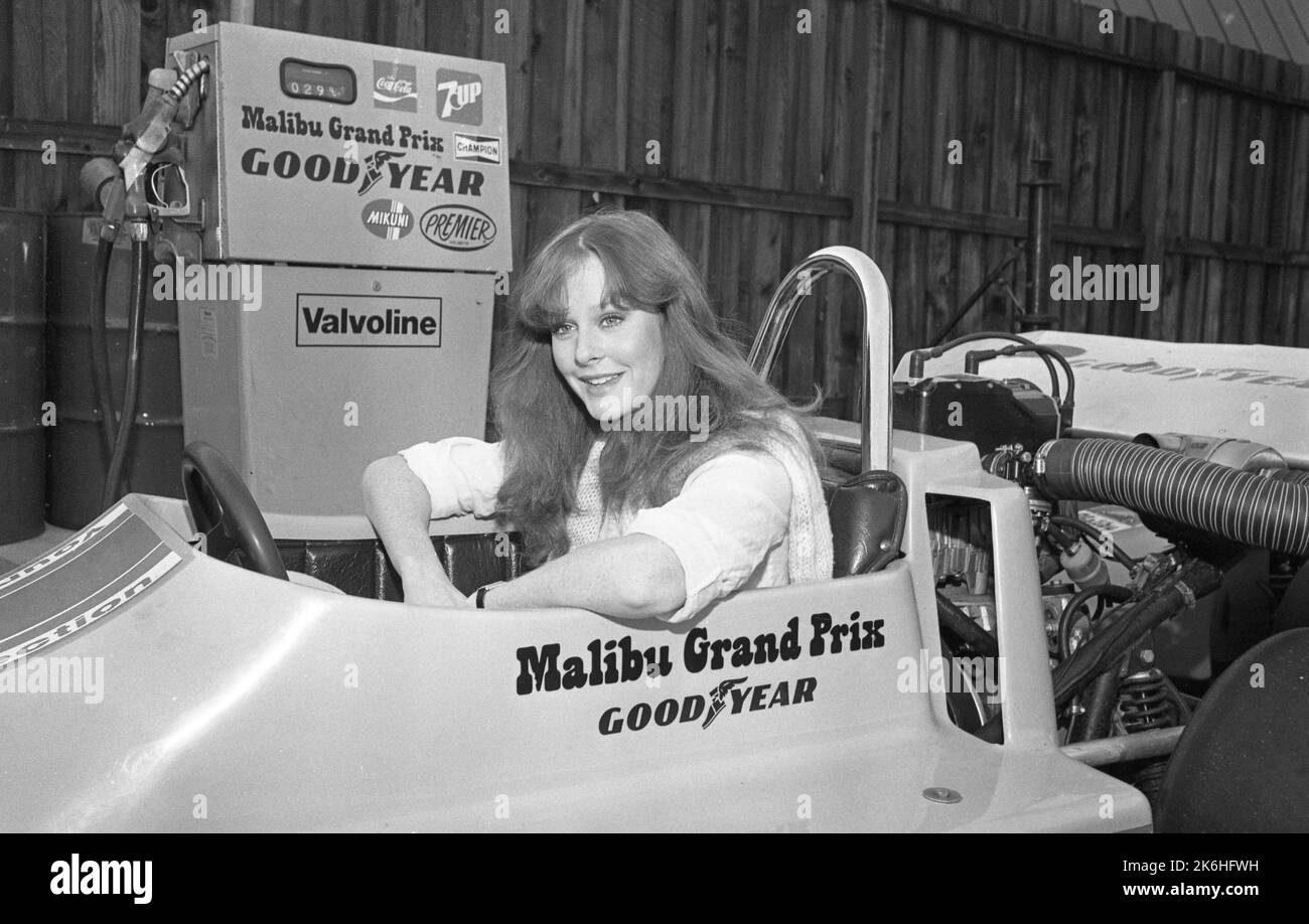 Mary Beth McDonough beim 13.. Geburtstag von Jason Bateman beim Malibu Grand Prix in Northridge, Kalifornien, am 17. Januar 1982. Quelle: Ralph Dominguez/MediaPunch Stockfoto
