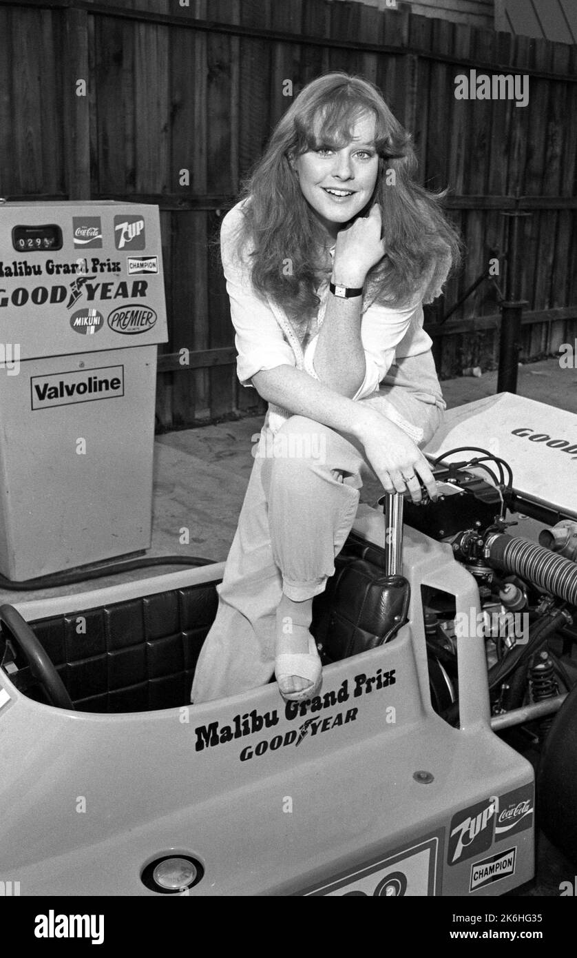 Mary Beth McDonough beim 13.. Geburtstag von Jason Bateman beim Malibu Grand Prix in Northridge, Kalifornien, am 17. Januar 1982. Quelle: Ralph Dominguez/MediaPunch Stockfoto