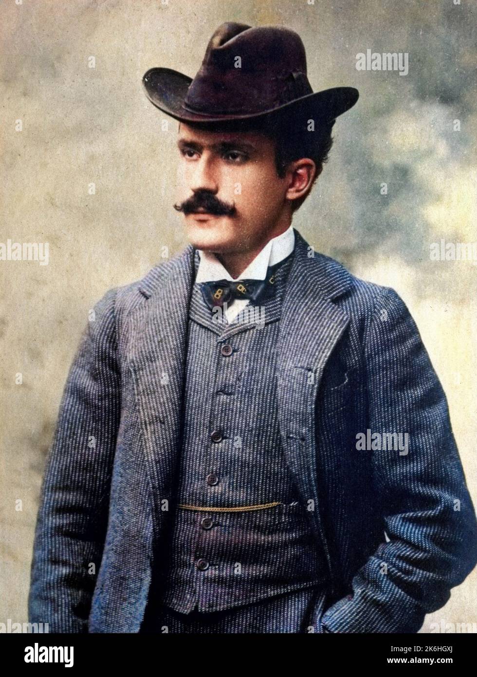 Porträt des italienischen Dirigenten Arturo Toscanini (1867-1957). Stockfoto