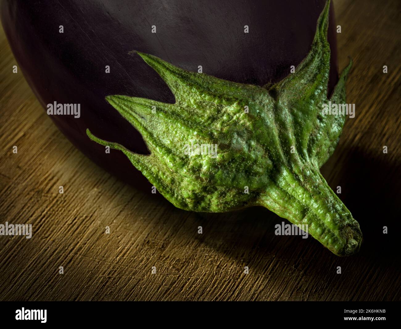 Auberginen-Details Stockfoto