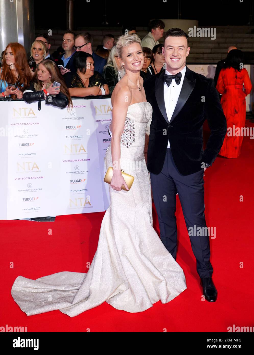 Nadiya Bychkova (links) und Kai Widdrington nehmen an den National