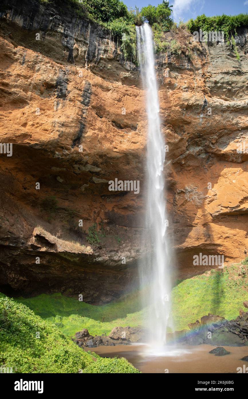 Chebonet Falls auf Mt. Elgon - Uganda, Ostafrika Stockfoto