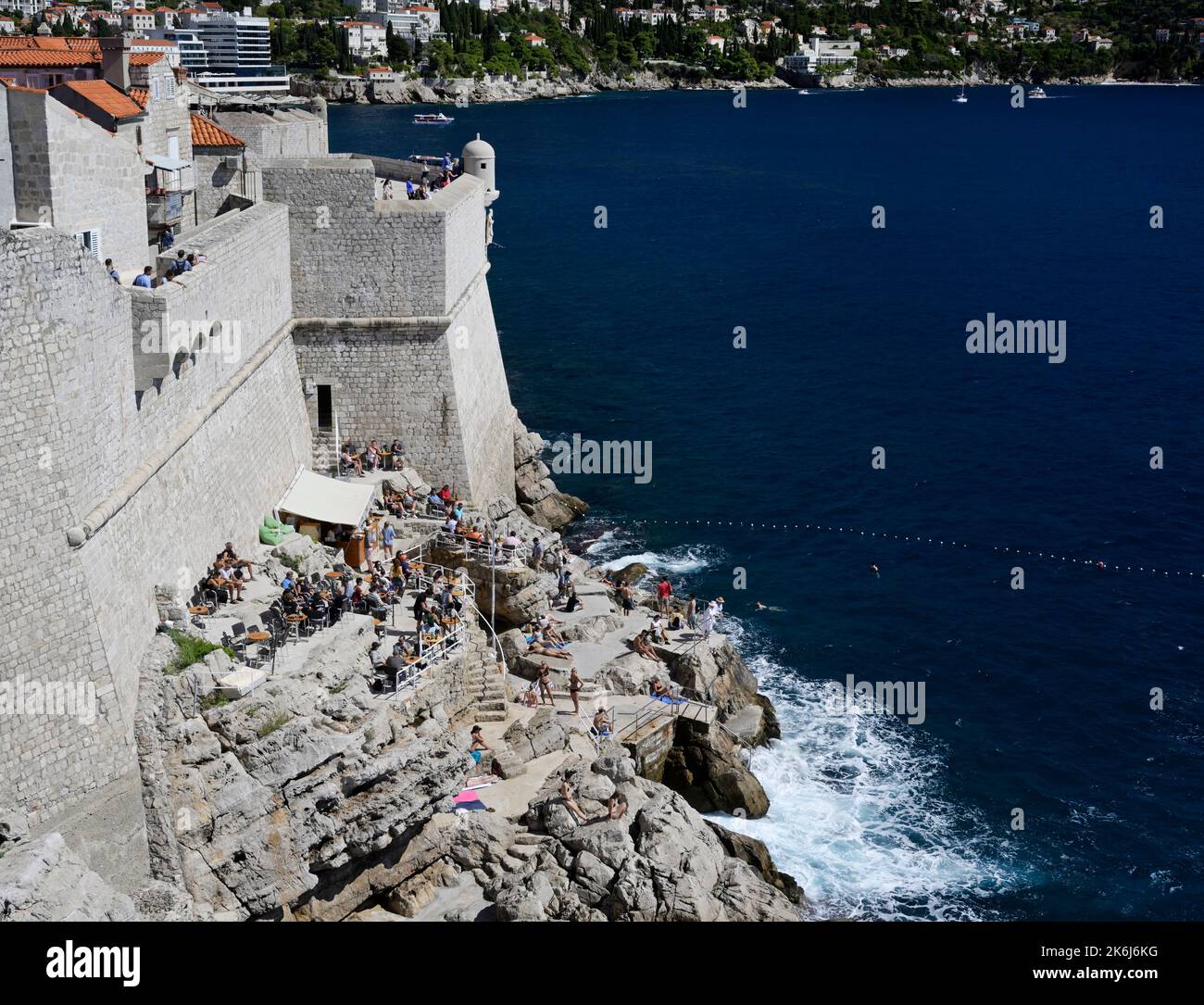 Buza Bar, Dubrovnik Stockfoto