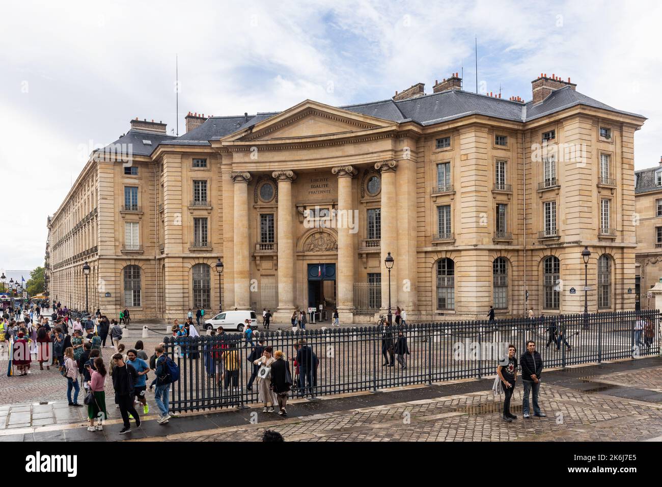 Fakultät für Rechtswissenschaften der Universität Paris oder Faculte De Droit - Sorbonne Law School, Paris, Frankreich, Europa Stockfoto