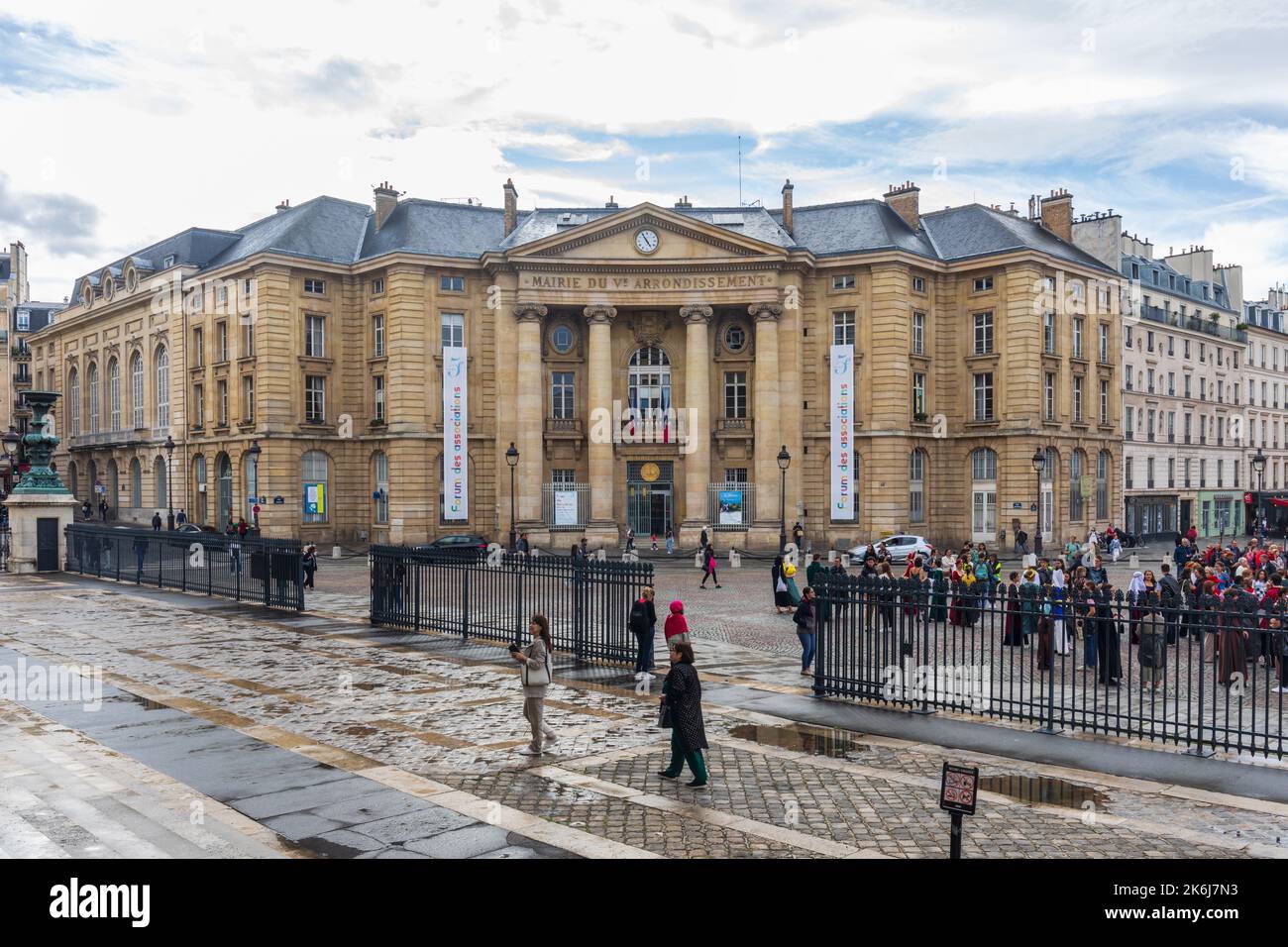 Mairie du 5e Arrondissement (Stadt oder Rathaus), Place du Panthéon, Paris, Frankreich, Europa Stockfoto