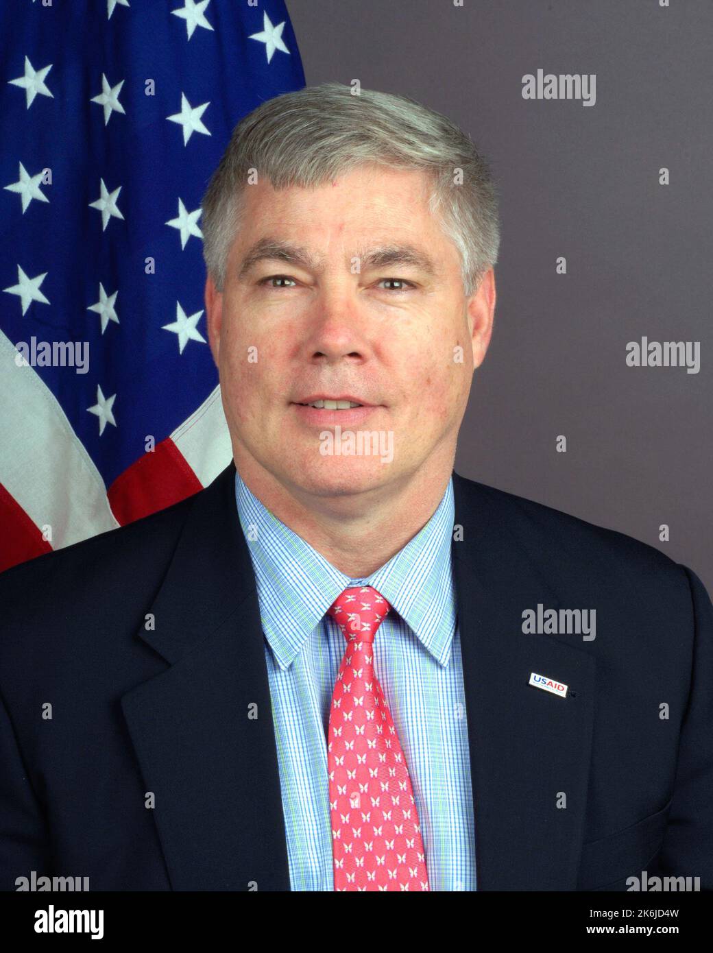Offizielles Porträt von Michael Hess, USA Agentur für internationale Entwicklung Stellvertretender Administrator des Büros für Demokratie, Konflikt und humanitäre Hilfe Stockfoto