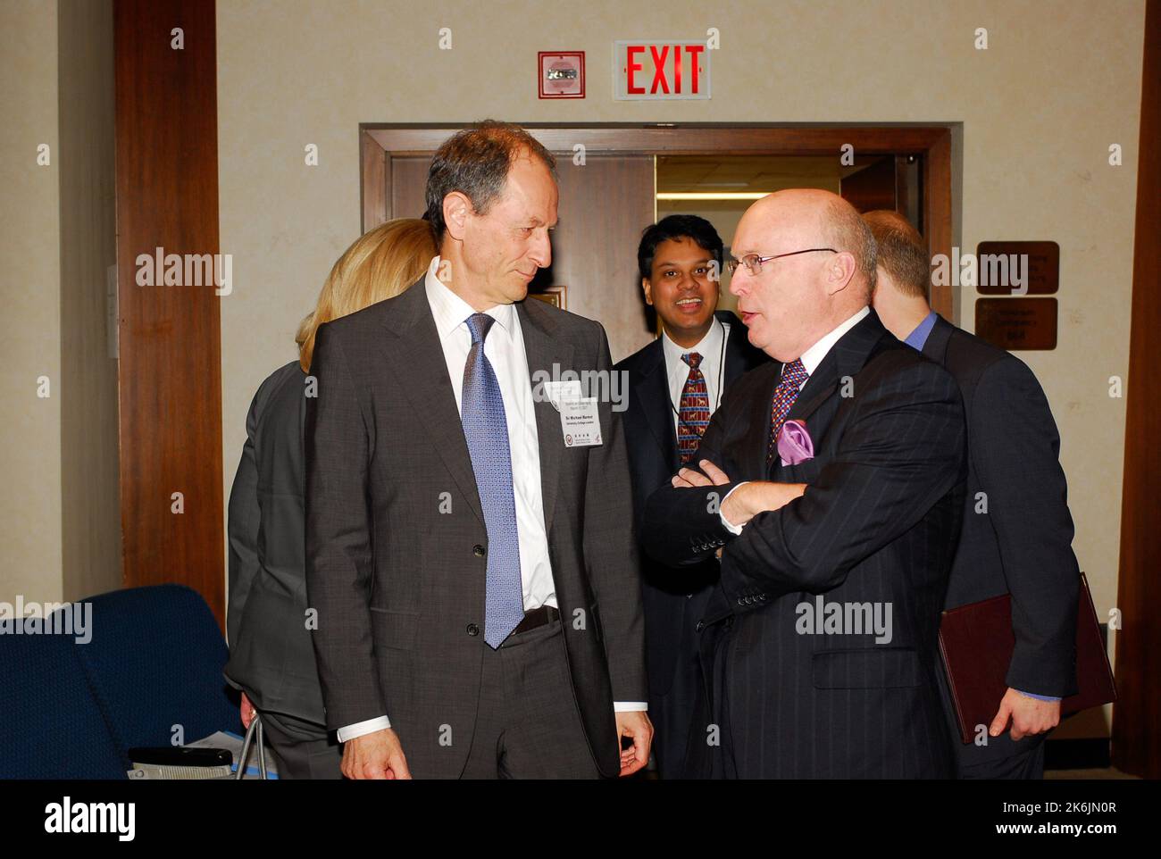 Gipfeltreffen über globales Altern im Dean Acheson Auditorium, bei dem Teilnehmer aus Regierung, Universitäten und dem privaten Sektor die Auswirkungen der Bevölkerungsalterung auf Wirtschaftswachstum, Arbeitskräfte, Handel, Migration, internationale Beziehungen, Und der nationalen Sicherheit. Stockfoto