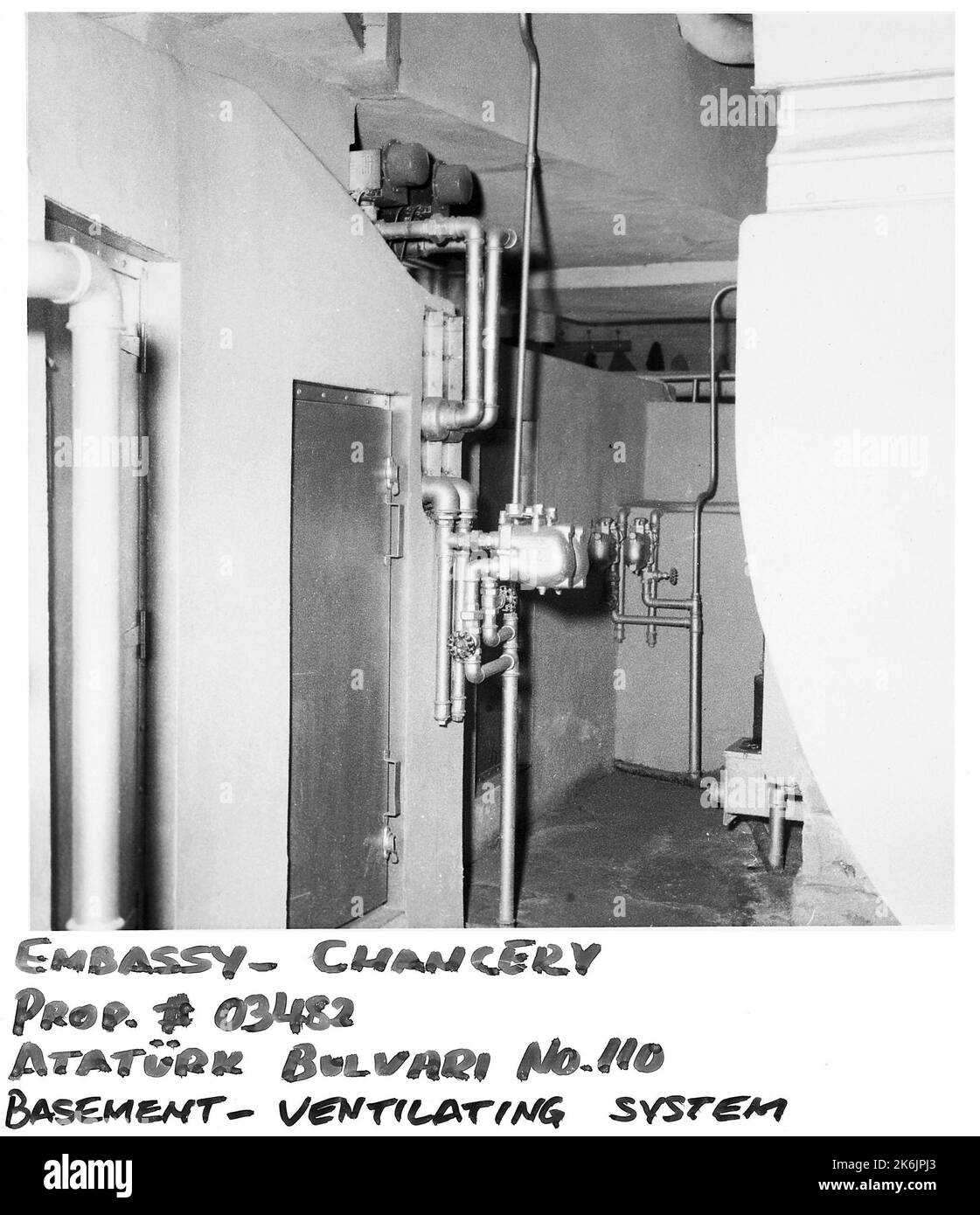 Ankara - Chancery Office Building - 1965, Vereinigte Staaten Fotos im Zusammenhang mit Botschaften, Konsulaten und anderen Überseegebäuden Stockfoto