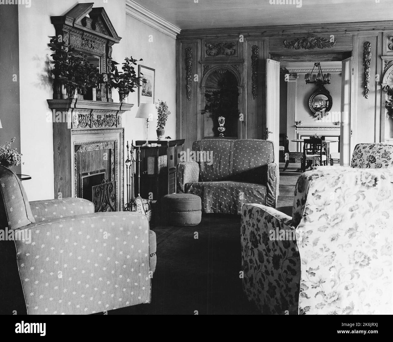 London - Executive Level Position Residence - 1947, Vereinigte Staaten Fotos im Zusammenhang mit Botschaften, Konsulaten und anderen Überseegebäuden Stockfoto