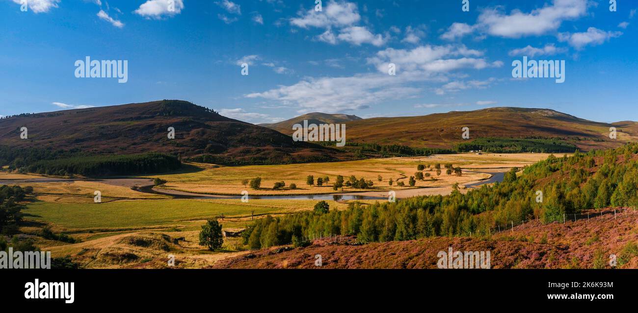 Panorama von Glen Shee in Perthshire, Schottland Stockfoto