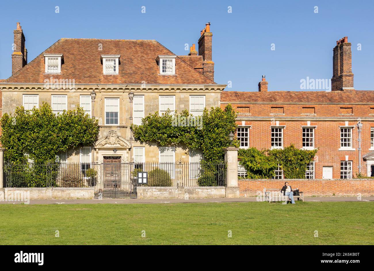 Salisbury Wiltshire, großbritannien, 10, Oktober, 2022 die Südfront des Mompesson House, das