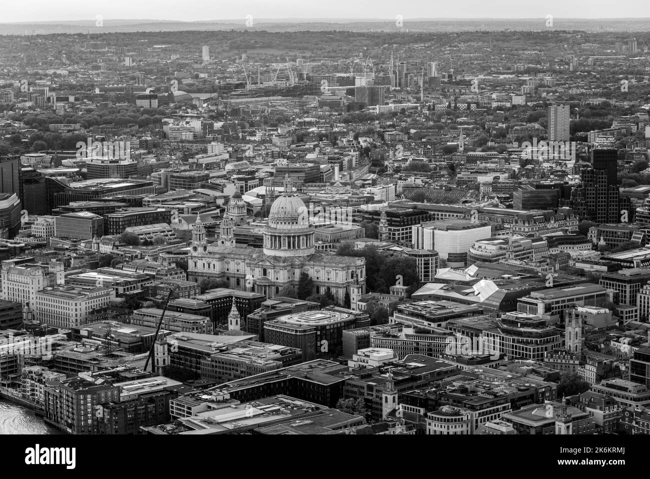 Blick auf die Londoner Stadtlandschaft vom Shard Stockfoto