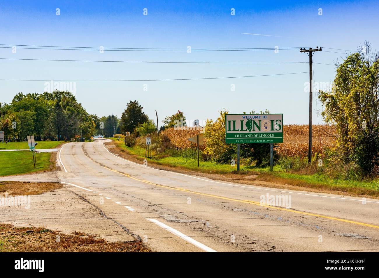 Hazel Green, WI, USA 8. Oktober 2022 Aufnahme des Schildes to