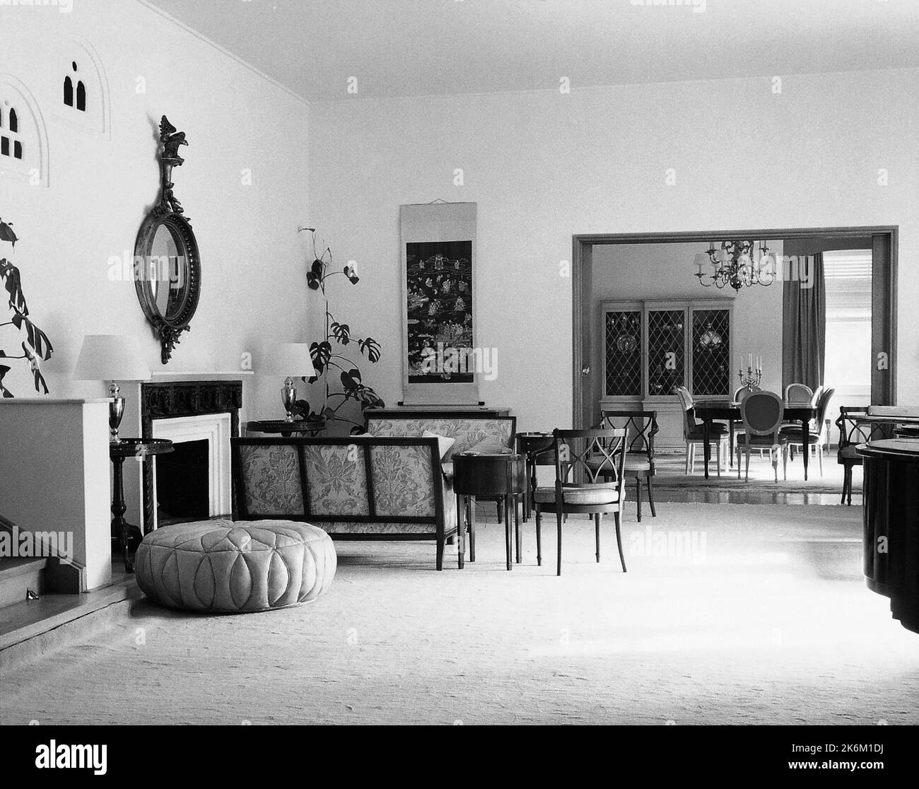 Athen - Executive Level Position Residence - 1960, Vereinigte Staaten Fotos im Zusammenhang mit Botschaften, Konsulaten und anderen Überseegebäuden Stockfoto