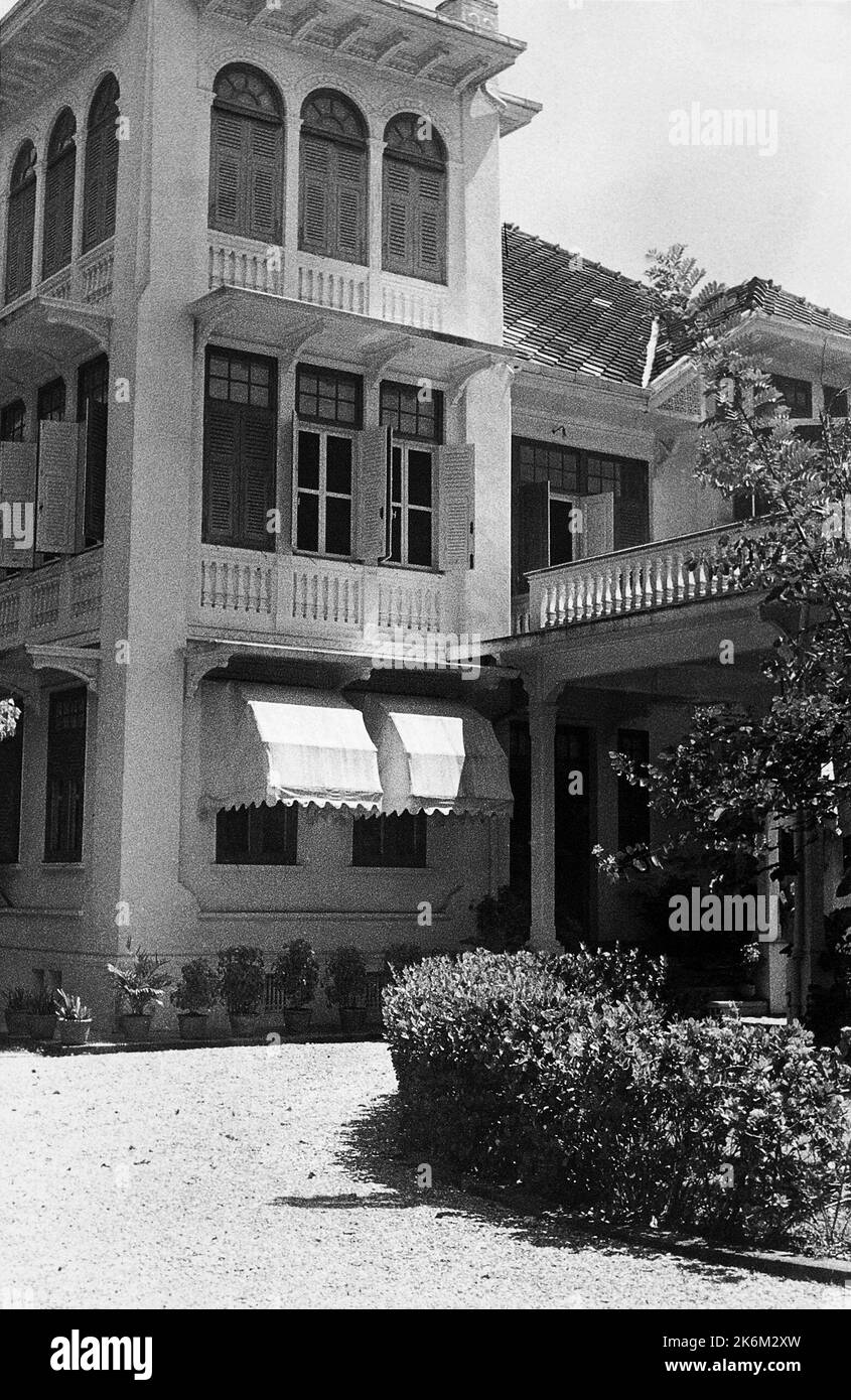 Bangkok - Executive Level Position Residence - 1959, Vereinigte Staaten Fotos im Zusammenhang mit Botschaften, Konsulaten und anderen Überseegebäuden Stockfoto