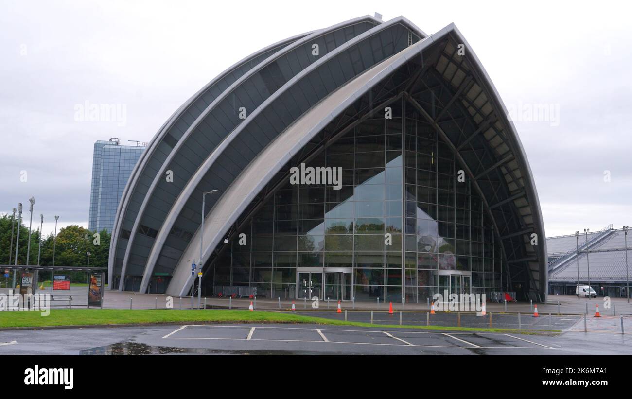 Clyde Auditorium im SSE Scottish Exhibition and Conference Centre in Glasgow- GLASGOW, SCHOTTLAND - 04. OKTOBER 2022 Stockfoto