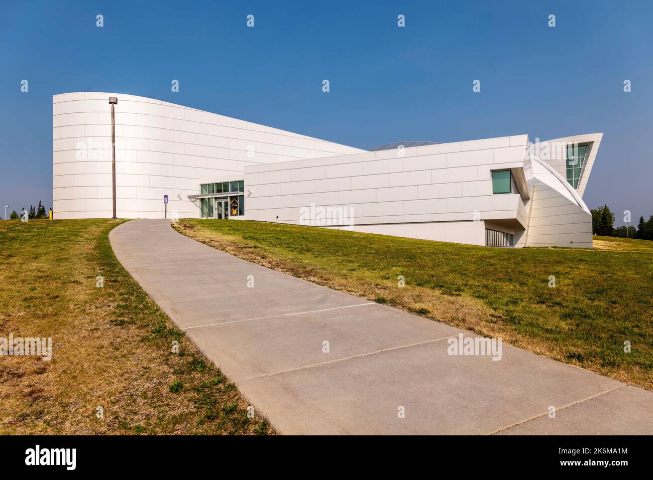Außenansicht der University of Alaska; Museum of the North; Fairbanks; Alaska; USA Stockfoto