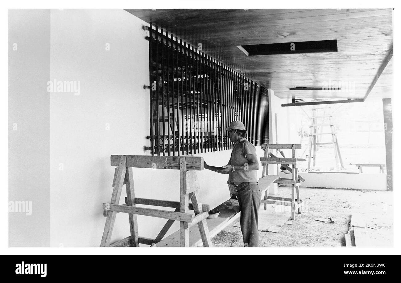 Managua - Konsulat Office Building - 1979, USA Fotos im Zusammenhang mit Botschaften, Konsulaten und anderen Überseegebäuden Stockfoto