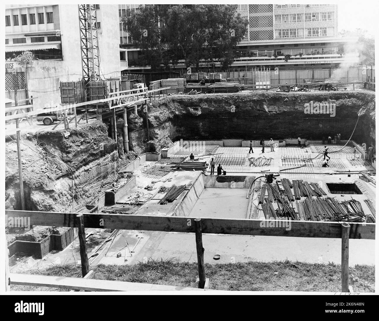 Nairobi - Chancery Office Building - 1977, Vereinigte Staaten Fotos im Zusammenhang mit Botschaften, Konsulaten und anderen Überseegebäuden Stockfoto