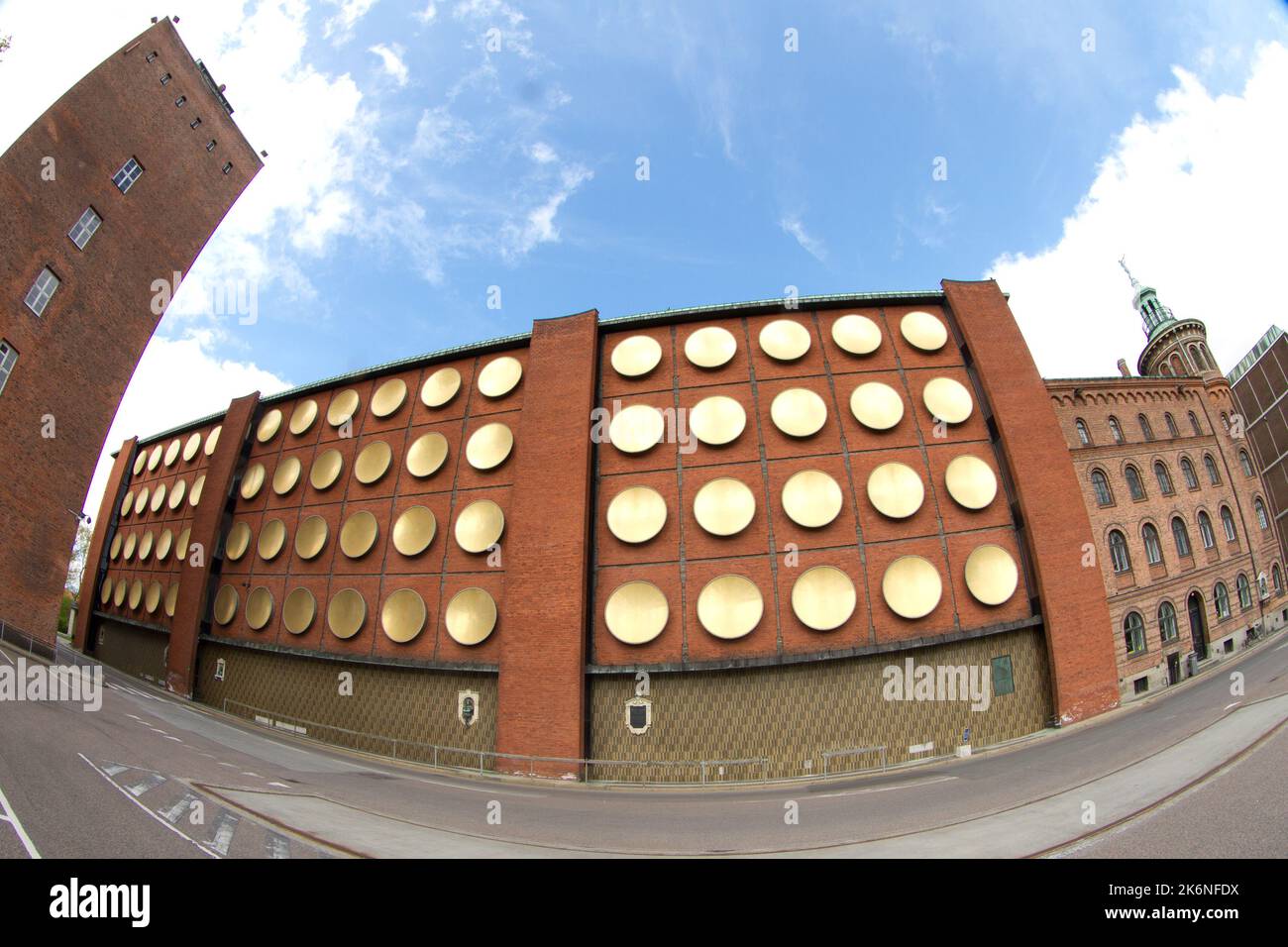 Gebäude im Stadtteil Carlsberg in Frederiksberg, Dänemark. Frühjahr 2012. Das Gebiet entstand, als J.C. Jacobsen gründete die Brauerei im Jahr 1847 Stockfoto