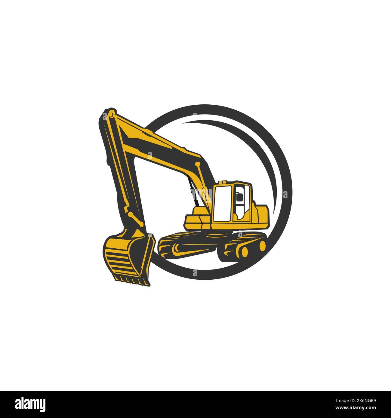 Bagger Logo Designs Konzept Vektor Illustration.EPS 10 Stock Vektor