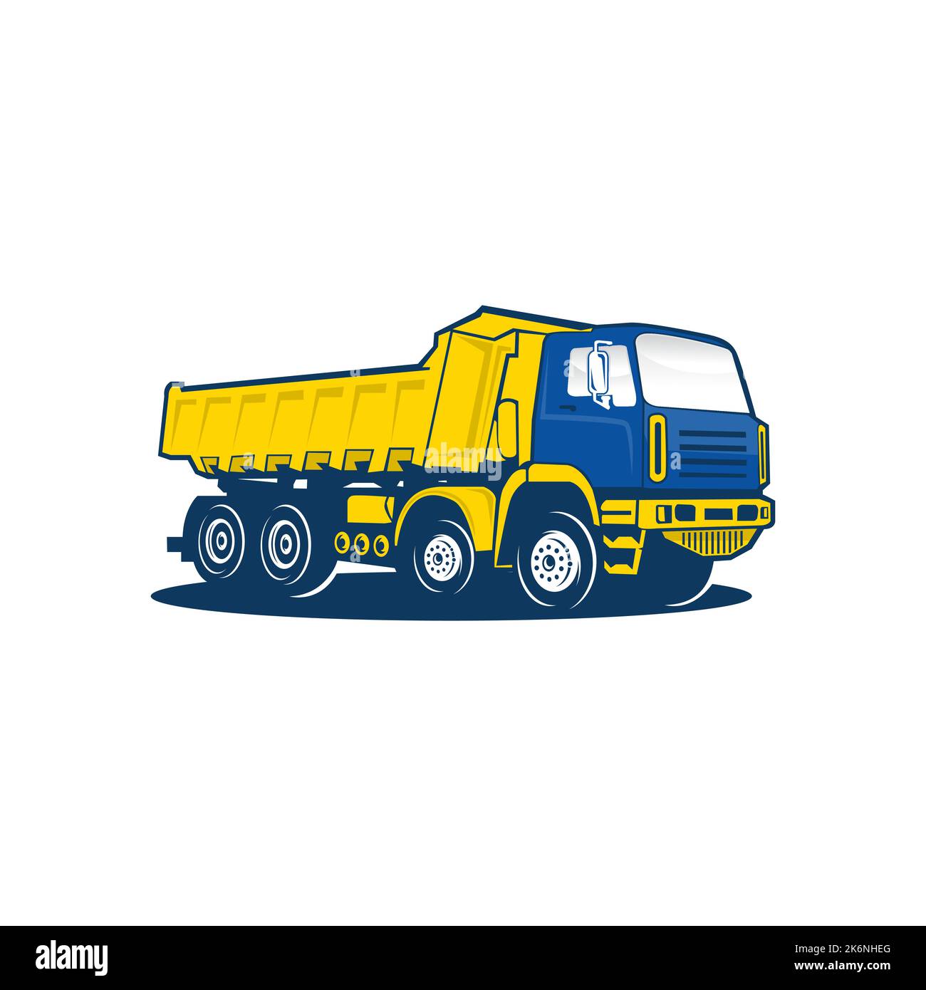 Logo-Vorlage für LKW-LKW-Unternehmen. Vorgefertigte Logo-Vorlage gesetzt Vektor isoliert.EPS 10 Stock Vektor