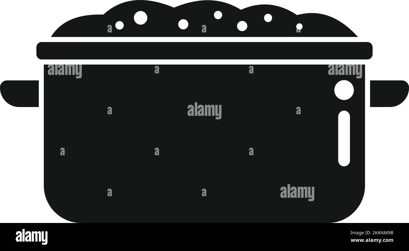 Kartoffelbrei Symbol einfacher Vektor. Gekochte Speisen. Ernährung Stock Vektor