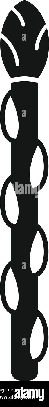 Spargelsymbol Bauernhof einfacher Vektor. Pflanzen Sie Lebensmittel an. Bio roh Stock Vektor