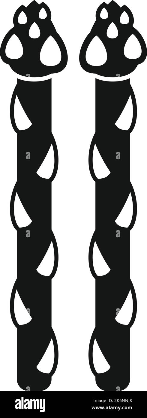 Spargel-Symbol einfacher Vektor. Pflanzenbündel. Frühlingsfutter Stock Vektor