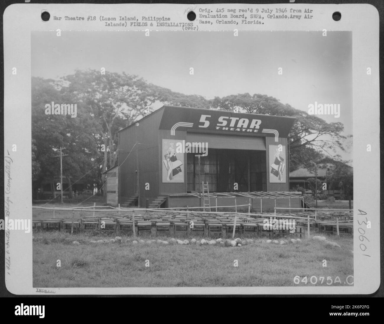 „Star“-Theater der Fünften Luftwaffe. Luzon Island, Philippinische Inseln, 1945. Stockfoto
