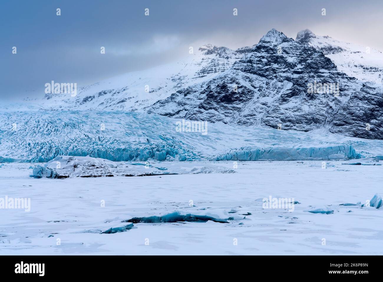 Fjallsarlon-Gletscher, Ostregion, Island, Europa. Stockfoto