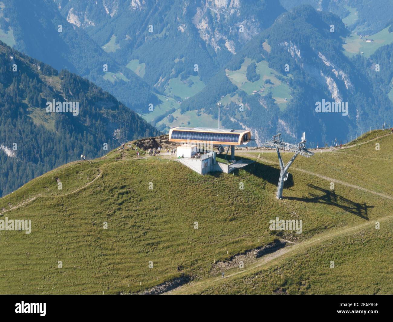 Stoos Fronalpstock Wanderung Landschaft Aussichtspunkt oberhalb Brunnen in der Zentralschweiz
