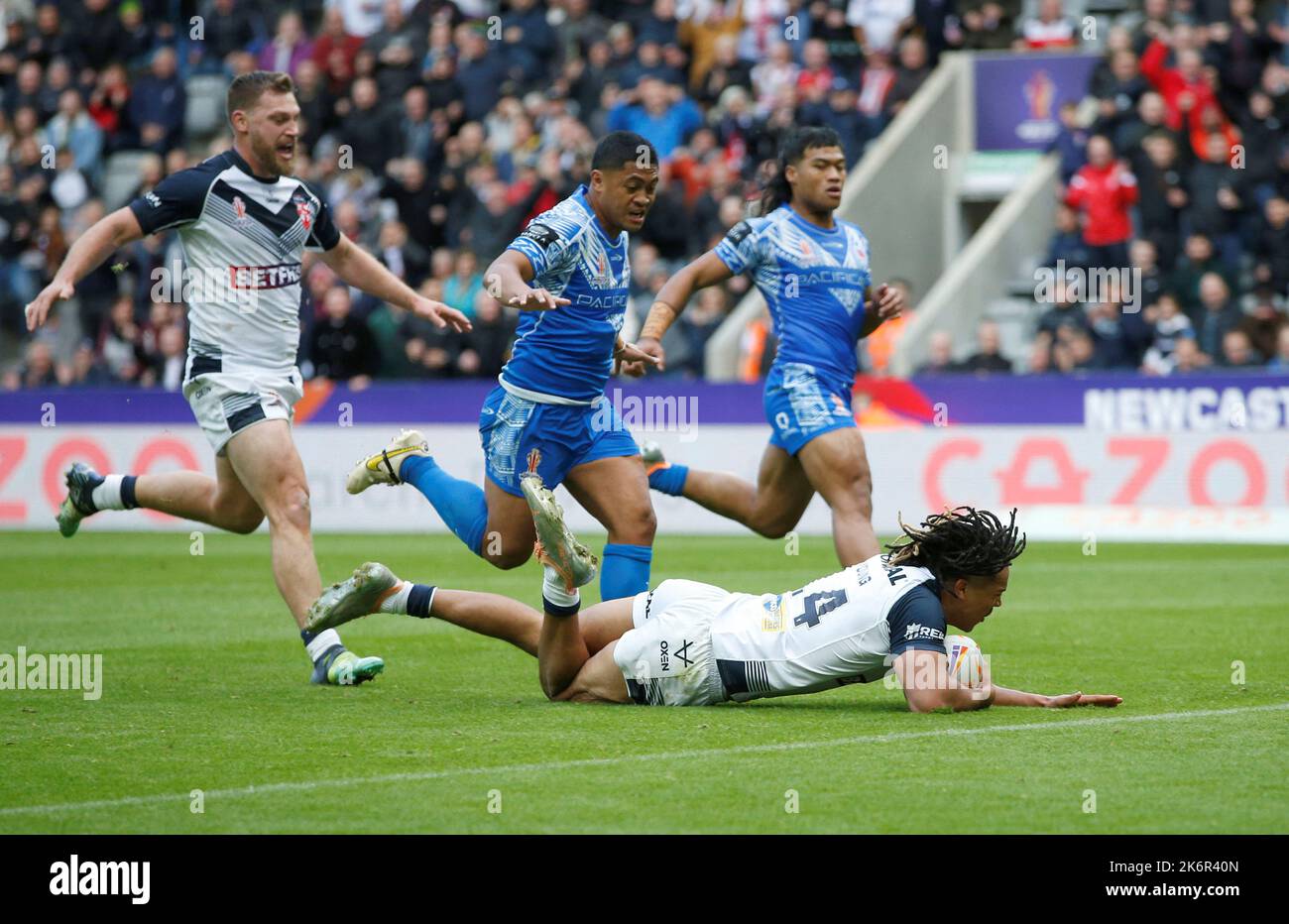 Rugby League Weltmeisterschaft England gegen Samoa St James' Park